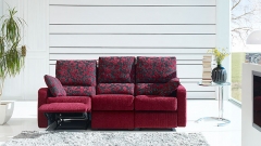 Sofa de 3 plazas en color rojo