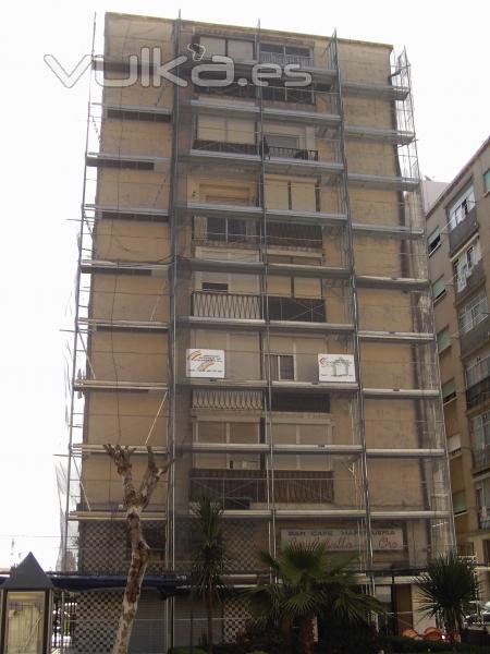 Remodelacin fachadas edificios en Avda. San Juan de Dios (Ceuta)
