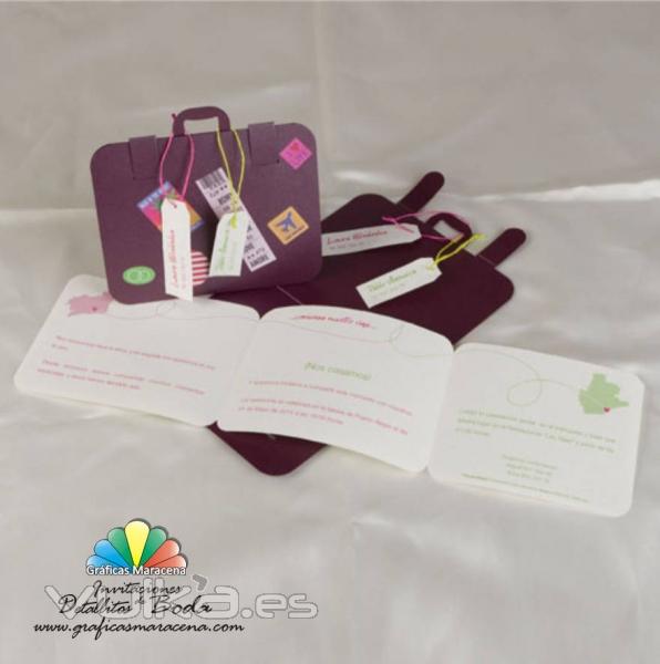 Invitacin de boda en Granada divertida - graficasmaracena.com