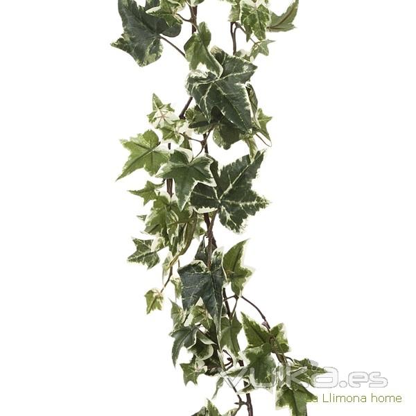 Planta artificial colgante guirnalda hiedra natural bicolor 170 2 - La Llimona home
