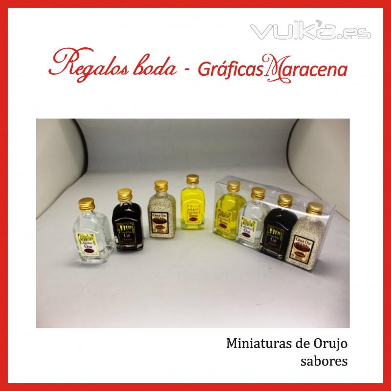 Regalo boda Granada - Miniatura Orujos