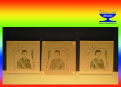Posavasos de cristal  10x10 grabado con foto