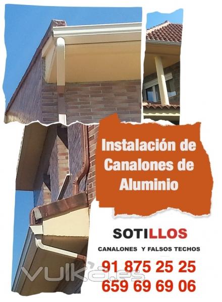 Instalacin de canaln de aluminio diferentes colores 