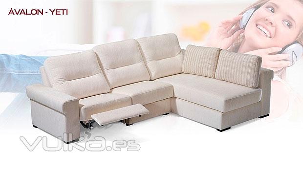 Sofa de 3 plazas con cheslong