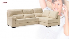 Sofa con cheslong en color beige