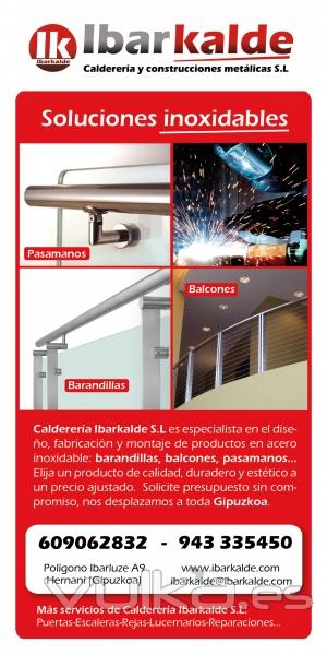 Soluciones inoxidable, nuestro folleto para productos de acero inoxidable