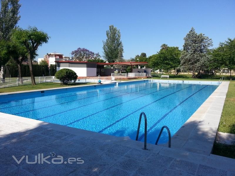 piscina y jardin