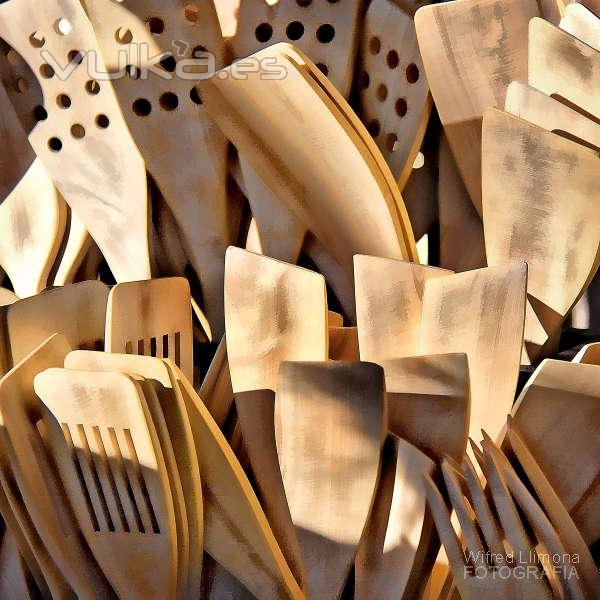  Póster. Tenedores y accesorios de madera por Wifred Llimona en La Llimona foto  