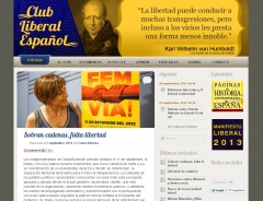 Diseo y administracin de la web del club liberal espaol