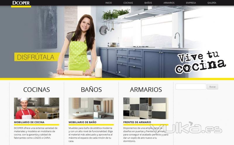 Diseo y desarrollo de la pgina web de COCINAS DCOPER