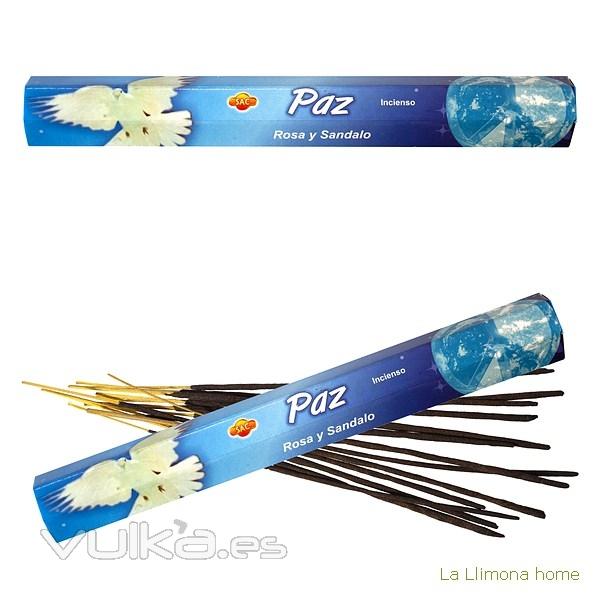 Inciensos y ambientadores. Incienso sac paz caja sticks 1 - La Llimona home