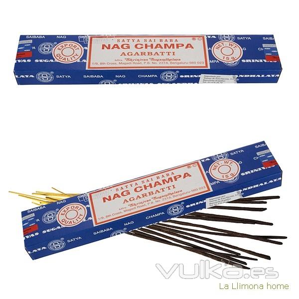 Inciensos y ambientadores. Incienso agarbatti nag champa caja sticks 1 - La Llimona home