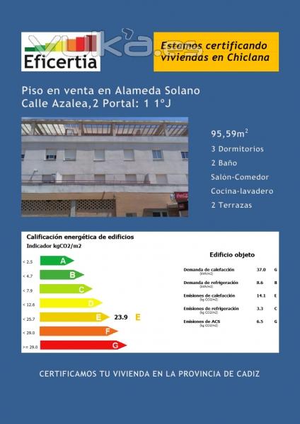 Certificacin de la eficiencia energtica Chiclana de la frontera