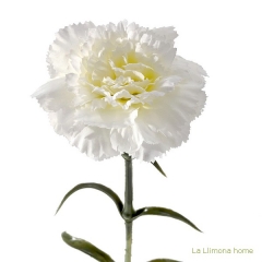 Flores artificiales. flor clavel artificial blanco 55 - la llimona home
