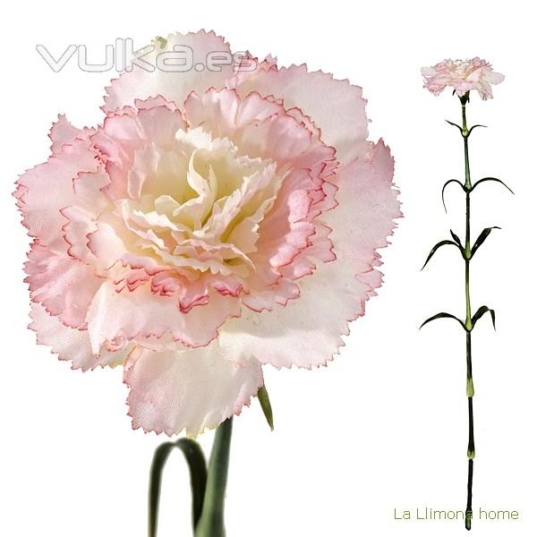 Flores artificiales. Flor clavel artificial rosa 55 1 - La Llimona home