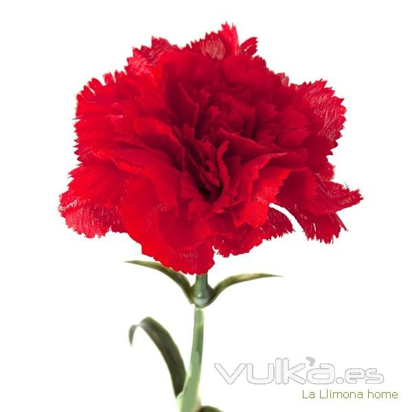 Flores artificiales. Flor clavel artificial rojo 55 - La Llimona home