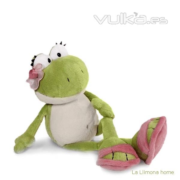 Nici peluches y complementos. Nici rana Lilly peluche 35 - La Llimona home