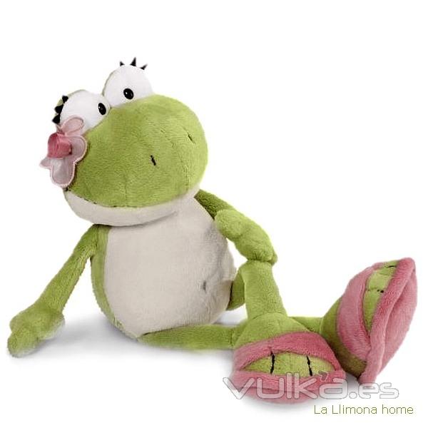 Nici peluches y complementos. Nici rana Lilly peluche 50 - La Llimona home