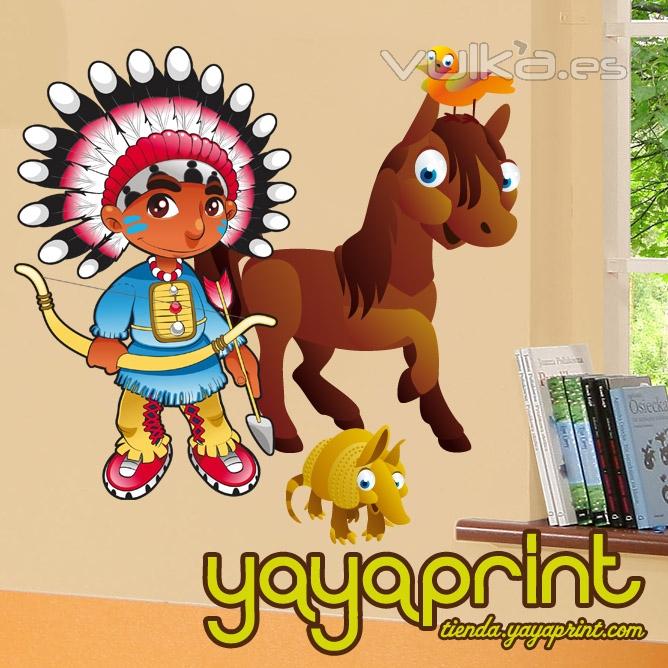 Vinilo decorativo para pared. vinilo Infantil, Decorar habitacin nios y nias, tienda