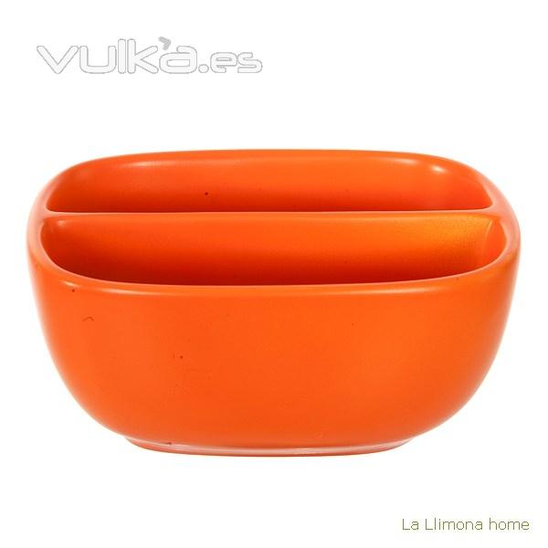 Cocina. Porta estropajo con esponja naranja 1 - La Llimona home