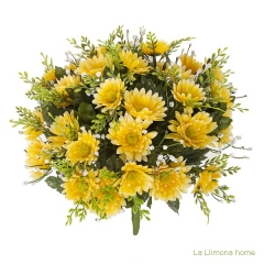 Ramo artificial flores margaritas amarillas 35 - la llimona home