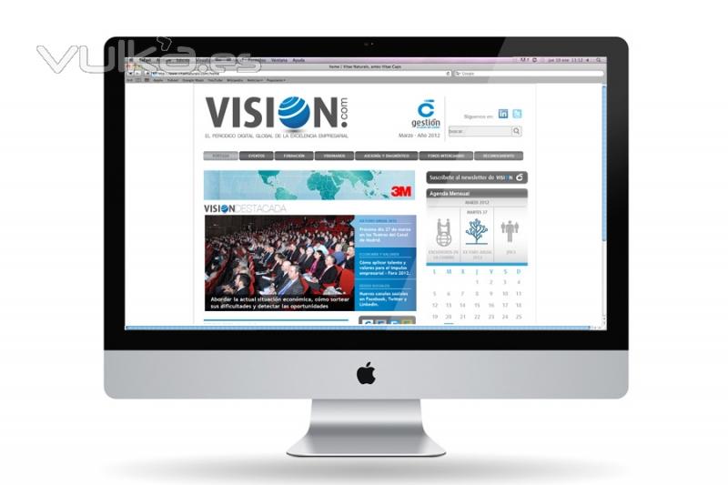 Diseo web peridico online Vision