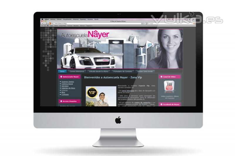 Sitio Web Autoescuela Nayer