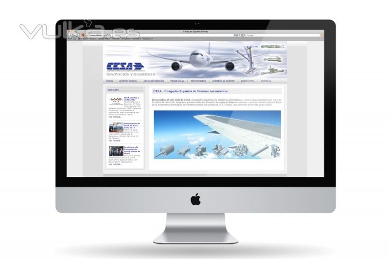 Sitio web Cesa Aero