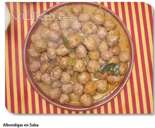 Comidas caseras en Mairena del Alcor. Albndigas en salsa. Platos elaborados. Sevilla