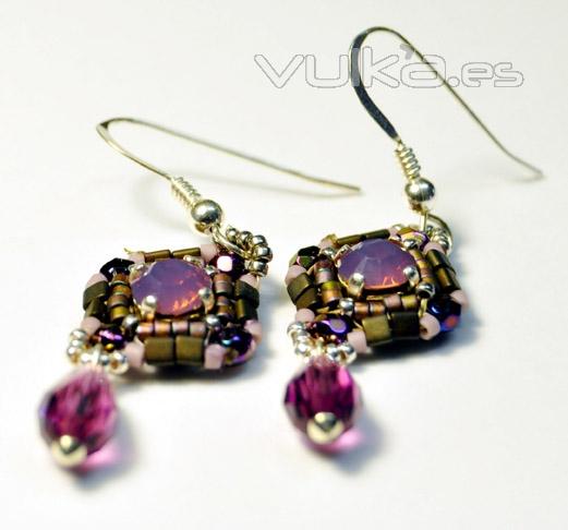 pendientes de cristal swarovski