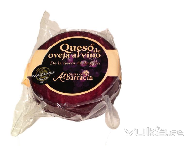 Queso al vino sierra de albarracin medalla de oro al mejor del mundo 12.60 euros pieza de 0.7 kg