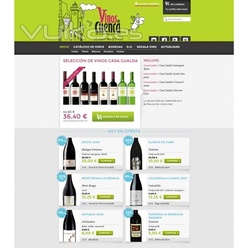 Portal Comercio Electrnico para Vinos de Cuenca diseado y desarrollado por Soluciones IP