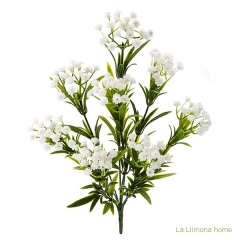 Planta flores bush gypsophila artificial blanca 45 - la llimona home