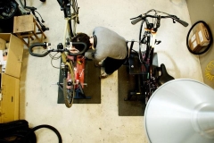 El taller de reparación y mantenimiento de bicicletas