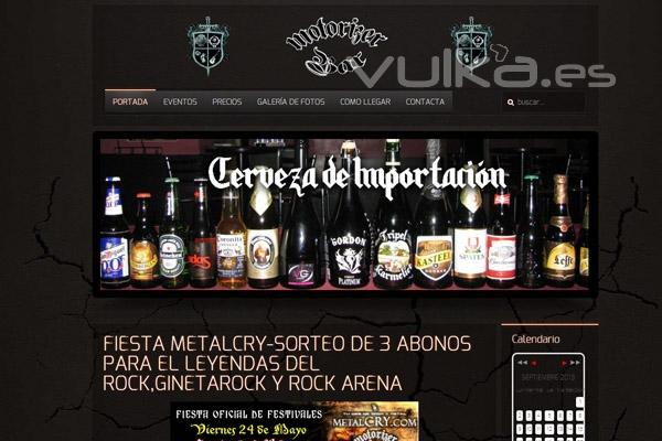 Bar Rock - Diseo web profesional en Madrid con webs 3b