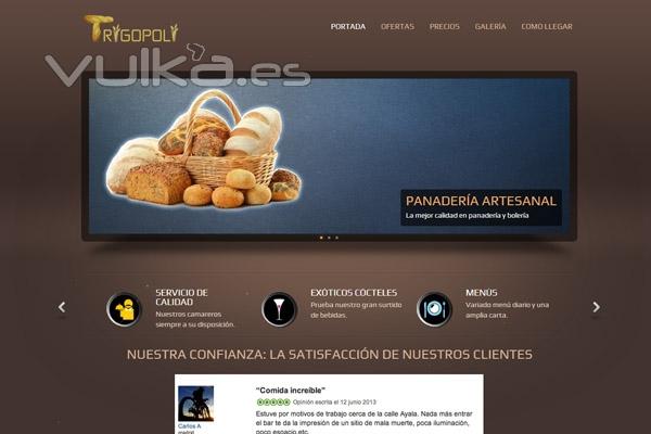 Restaurante - Diseño web profesional en Madrid con webs 3b