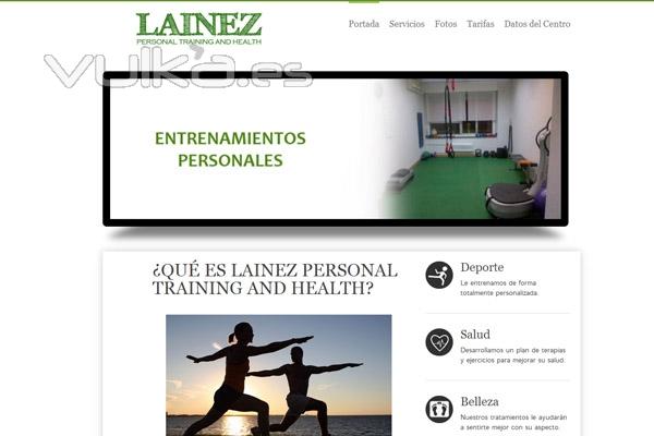 Personal Training - Diseño web profesional en Madrid con webs 3b
