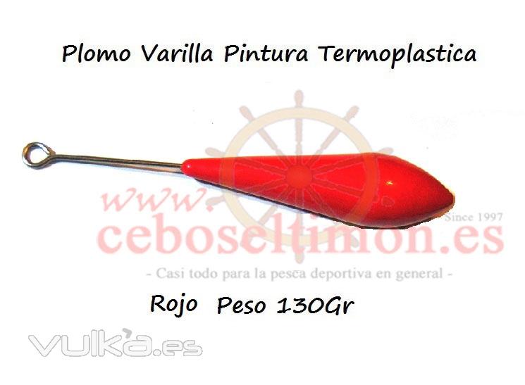 www.ceboseltimon.es - Plomo Casting Varilla Pintura Termoplastica - Rosa Luminiscente Peso 130Gr  