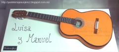 Tarta fondant guitarra