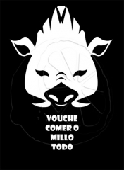 Camiseta xabarin vouche comer o millo todo