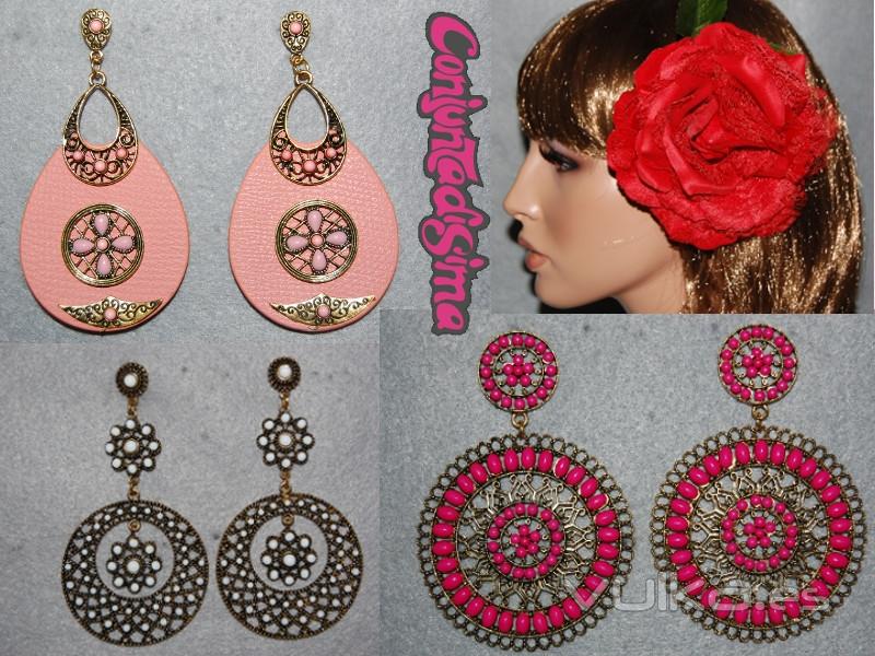 Pendientes de flamenca y fiesta por 5.95 euros