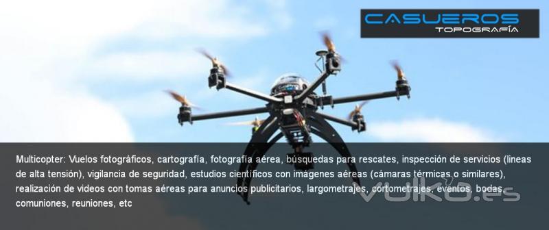Vuelos fotográficos y fotogrametricos con drones y multicopter