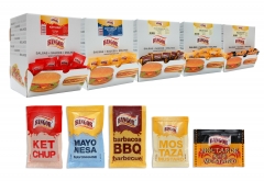 SALSAS EN BOLSITAS MONODOSIS: KETCHUP, MAYONESA, BARBACOA, MOSTAZA Y MOSTAZA DIJON