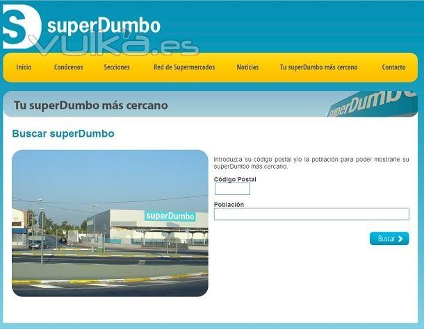 Diseño Web Supermercados SuperDumbo