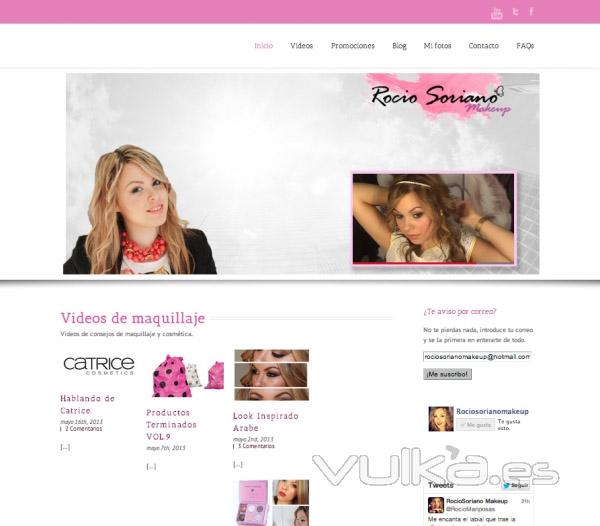 Diseño de blog Makeup