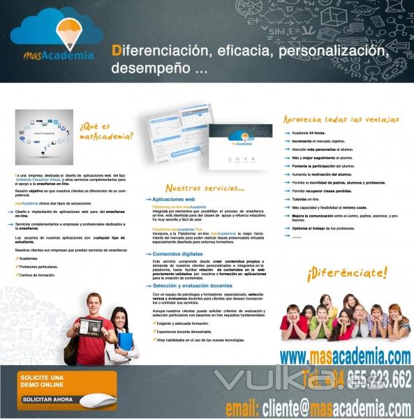 Trptico servicios masAcademia