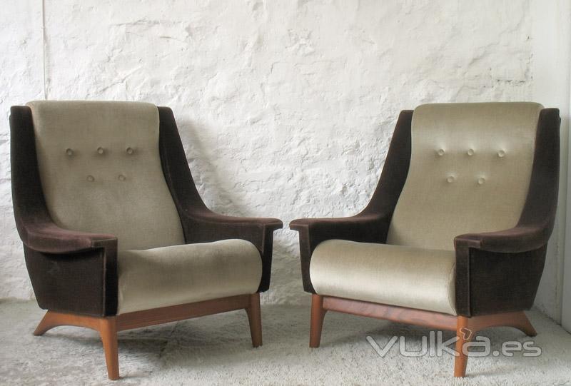 Babia bazar vintage :: Pareja de sillones daneses de 1960 ::  www.babia.info