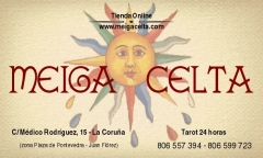 Wwwmeigaceltacom - tarjeta de visita de meiga celta, a 300 metros del hotel hesperia, juan florez