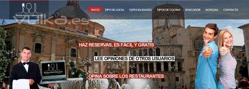 Banner de la web la gua de los restaurantes Valencianos