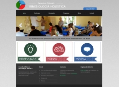 Diseño de la página web de la Escuela Kineholística